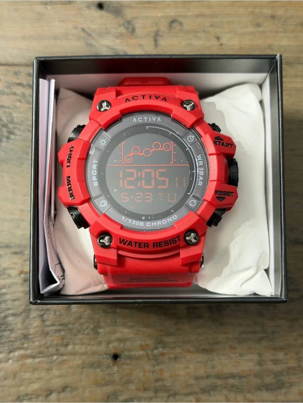 NWT Activa X Invicta Digital Essentials Digital Sport Watch Red ACW8082-023